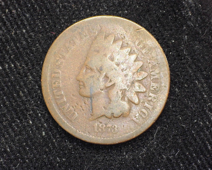 1873 Indian Head Penny/Cent Digs G - US Coin
