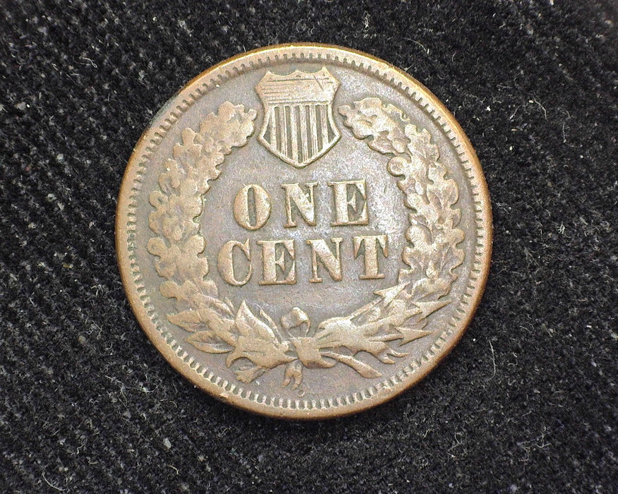 1876 Indian Head Penny/Cent F - US Coin