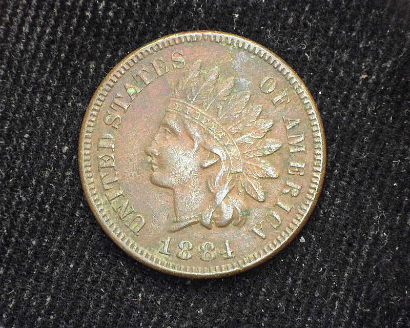 1884 Indian Head Penny/Cent Corrosion XF - US Coin