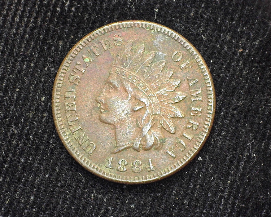 1884 Indian Head Penny/Cent Corrosion XF - US Coin