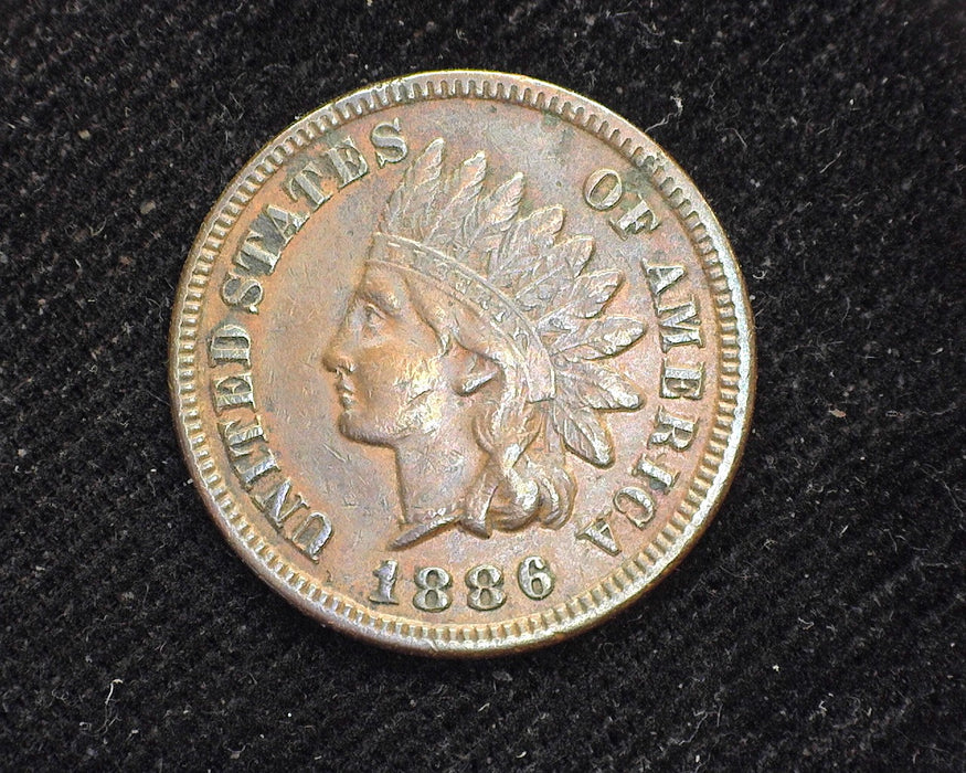 1886 Indian Head Penny/Cent XF - US Coin