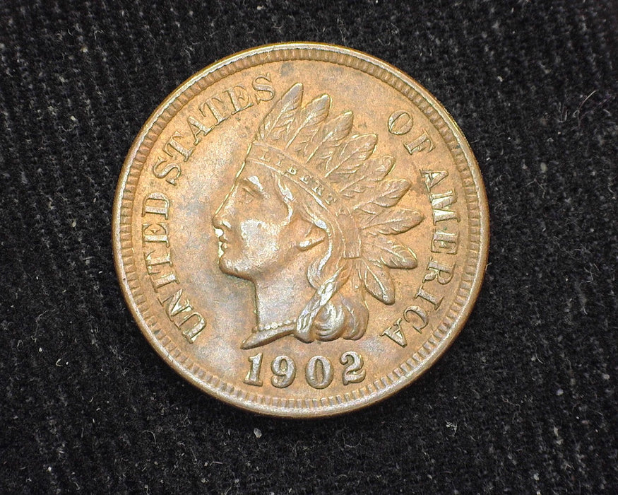 1902 Indian Head Penny/Cent XF/AU - US Coin