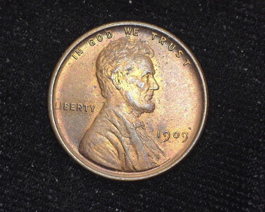 1909 VDB Lincoln Wheat Cent Mostly red. BU - US Coin
