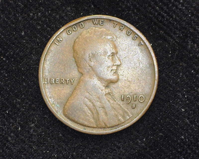 1910 S Lincoln Wheat Cent F - US Coin