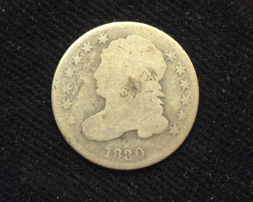 1830 Capped Bust Dime Scratch G - US Coin