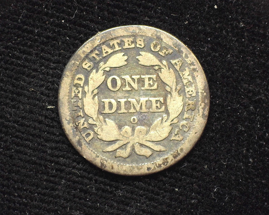 1841 O Liberty Seated Dime Rim scratch. G - US Coin