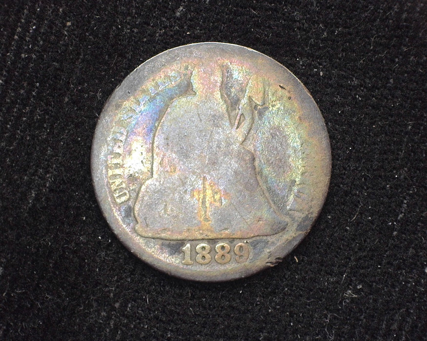 1889 Liberty Seated Dime AG - US Coin