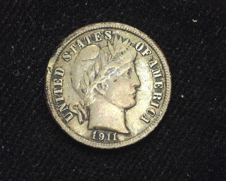 1911 D Barber Dime VF - US Coin