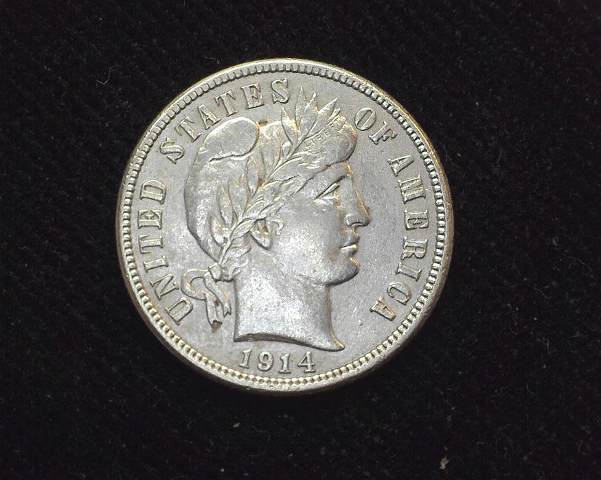1914 S Barber Dime  Cleaned. XF/AU - US Coin