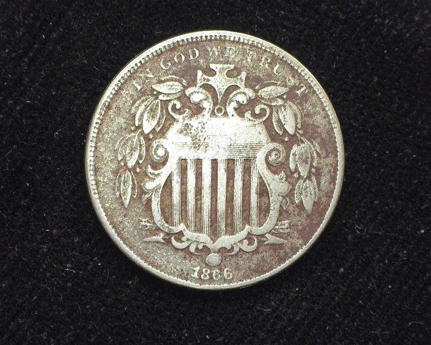 1866 Rays Shield Nickel AG - US Coin