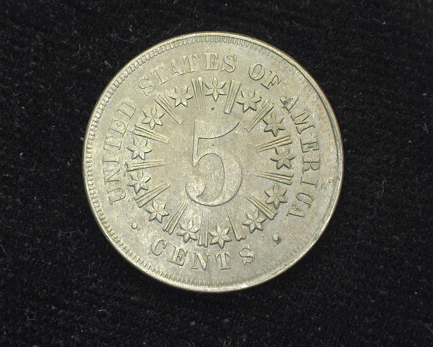 1867 Rays Shield Nickel XF - US Coin
