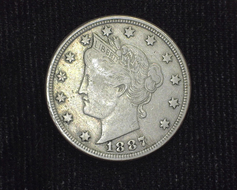 1887 Liberty Head Nickel scratch. VF - US Coin