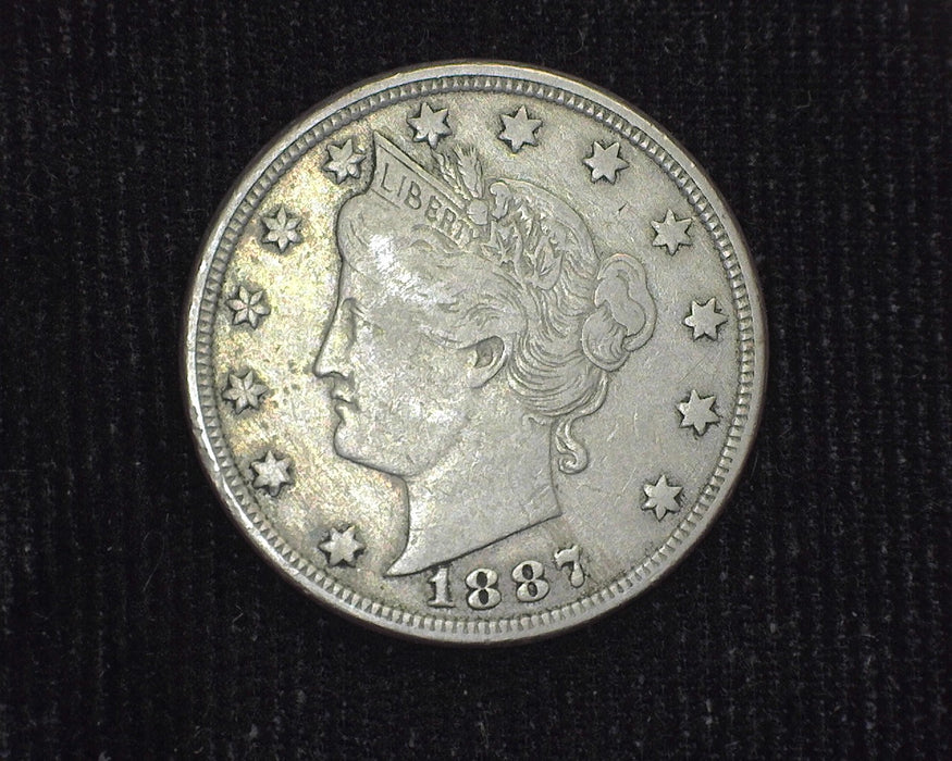 1887 Liberty Head Nickel scratch. VF - US Coin