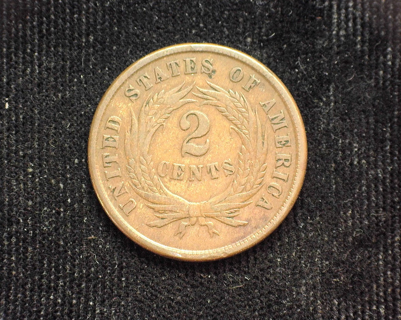 1864 Two Cent Piece F - US Coin