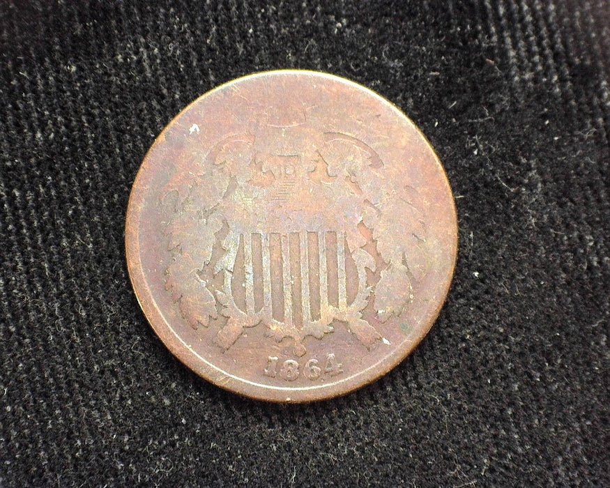 1864 Two Cent Piece AG - US Coin