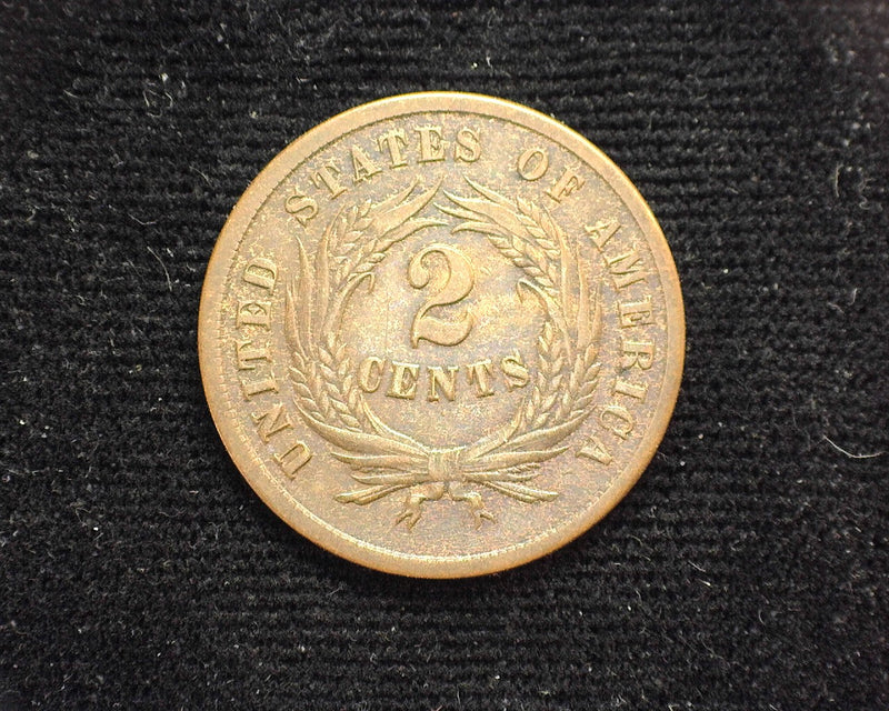1865 Two Cent Piece F - US Coin