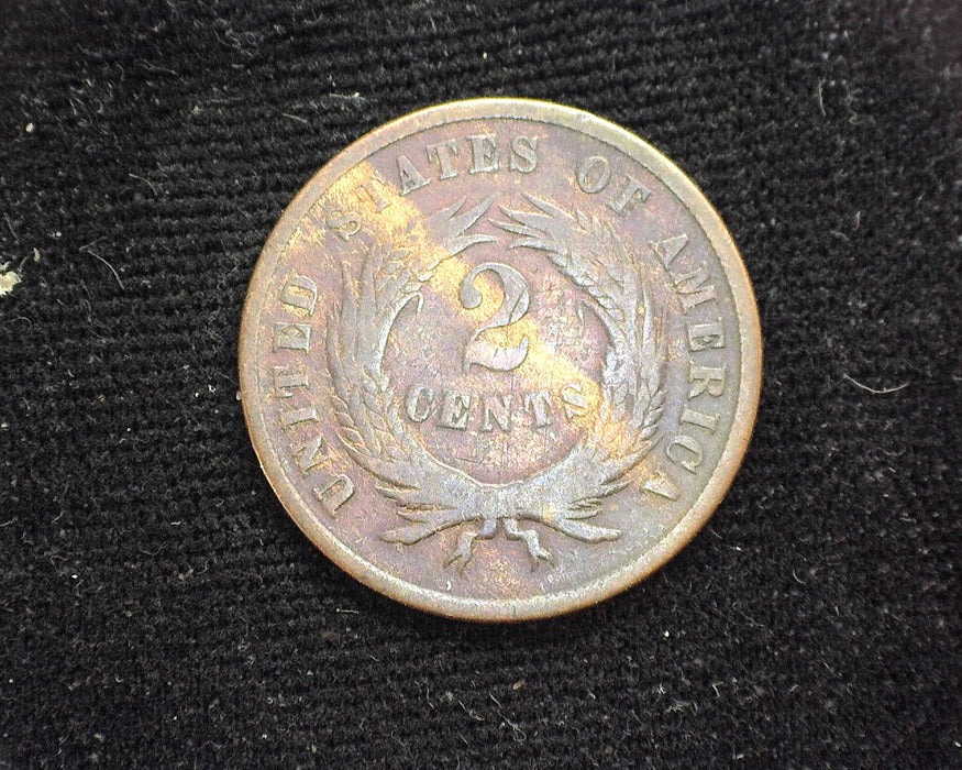 1868 Two Cent Piece G - US Coin