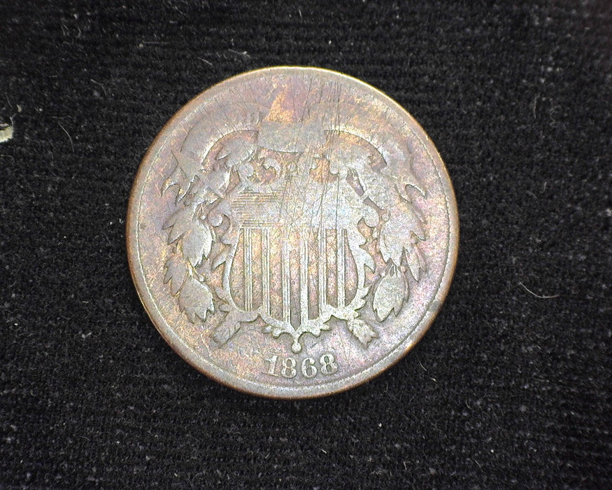 1868 Two Cent Piece G - US Coin