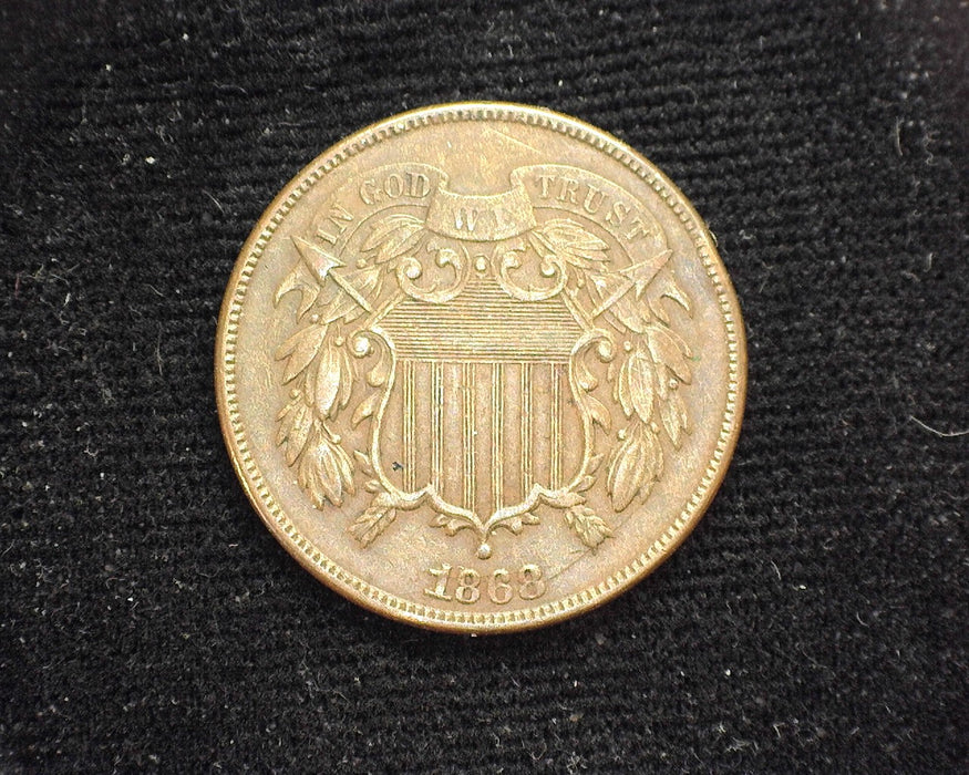 1868 Two Cent Piece VF/XF - US Coin