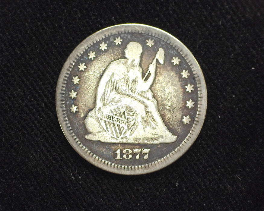 1877 Liberty Seated Quarter VG/F - US Coin