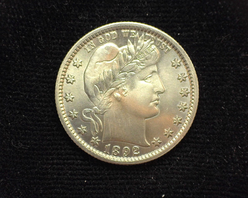 1892 Barber Quarter Whizzed appears Gem! AU - US Coin