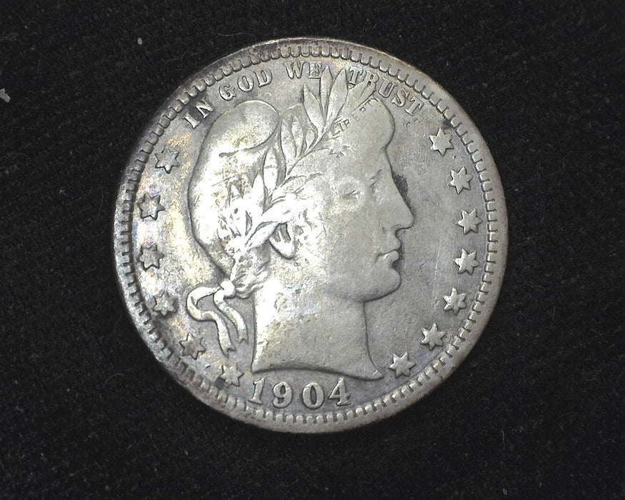 1904 Barber Quarter F - US Coin