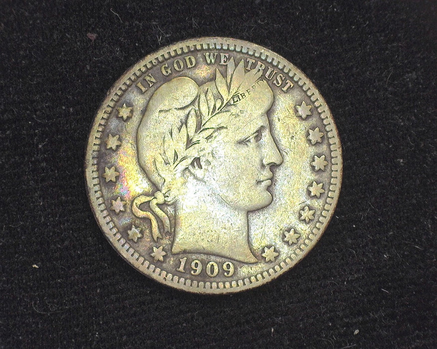 1909 D Barber Quarter F - US Coin