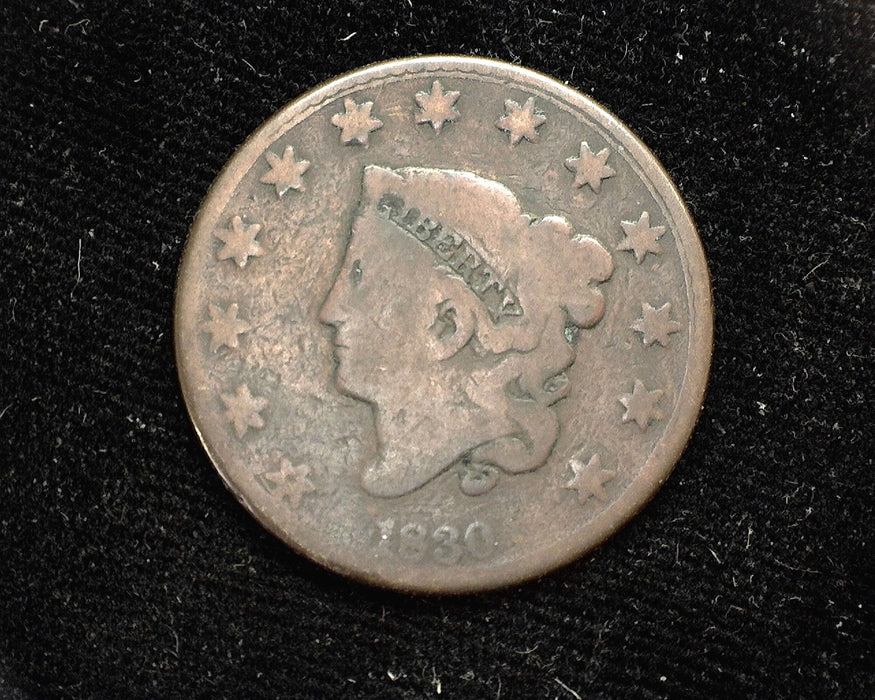 1830 Large Cent Coronet G - US Coin
