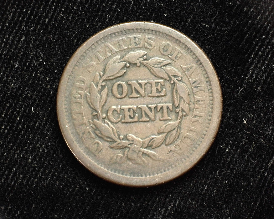 1852 Large Cent Coronet F - US Coin