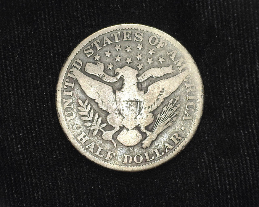 1902 S Barber Half Dollar Scratch. G - US Coin