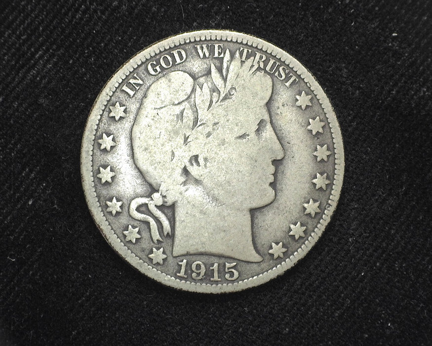 1915 D Barber Half Dollar VG - US Coin