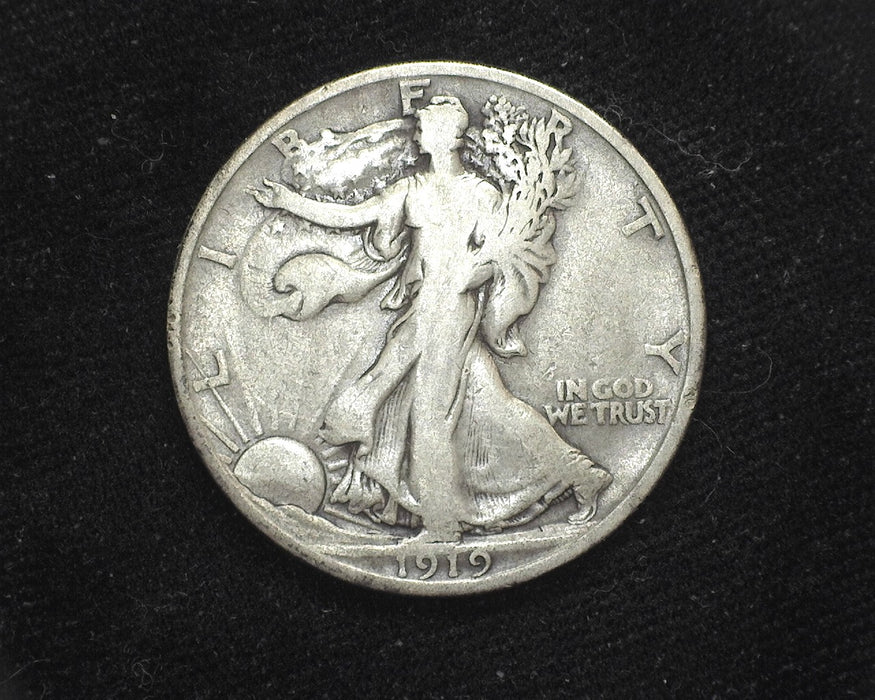 1919 D Liberty Walking Half Dollar VG - US Coin