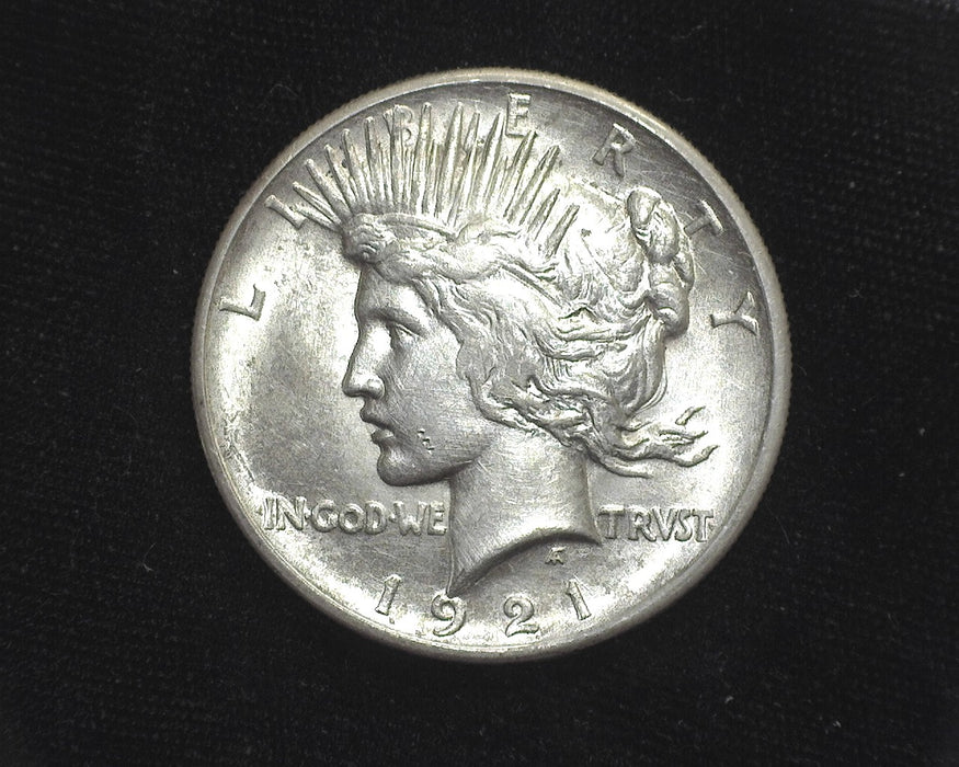 1921 Peace Dollar Light abrasions. BU - US Coin