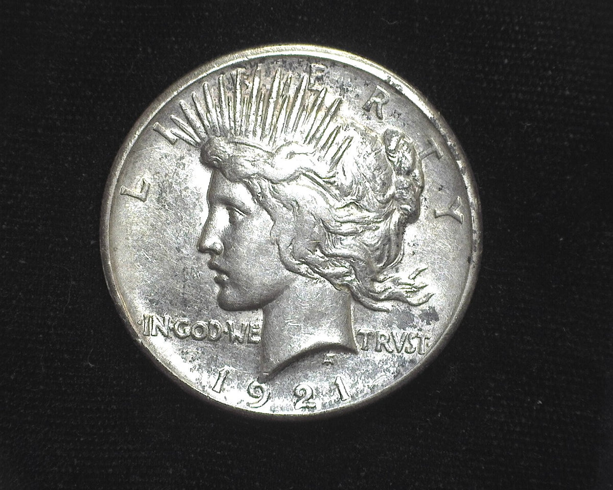 1921 Peace Dollar XF - US Coin — Huntington Stamp & Coin Shop