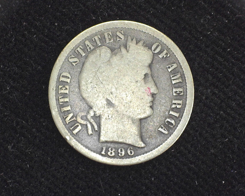 1896 S Barber Dime Some scratching. G - US Coin