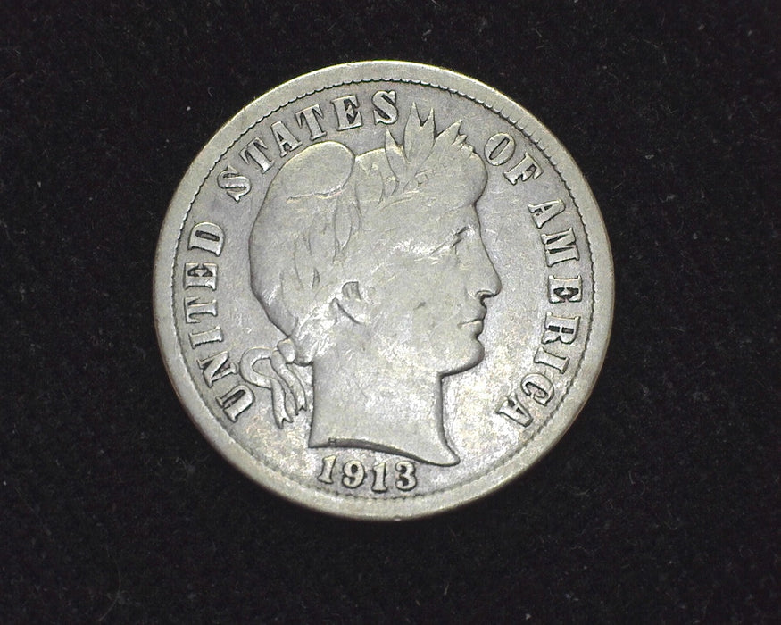 1913 S Barber Dime F - US Coin