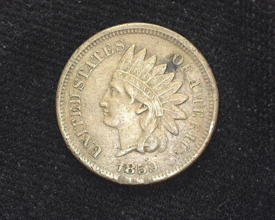 1859 Indian Head Penny/Cent Scraping on reverse. VF - US Coin