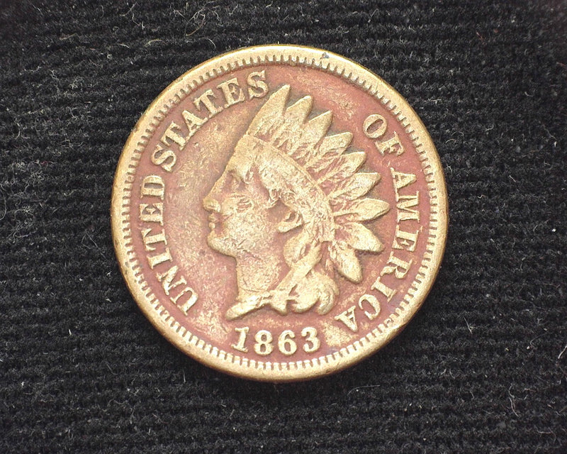 1863 Indian Head Penny/Cent VG/F - US Coin