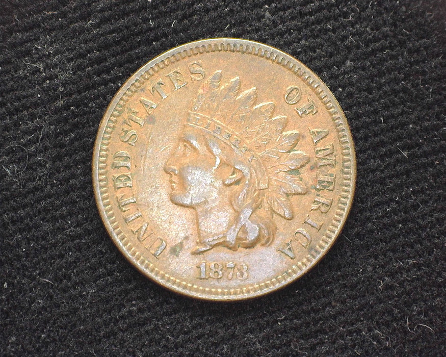 1873 Closed 3 Indian Head Penny/Cent XF - US Coin