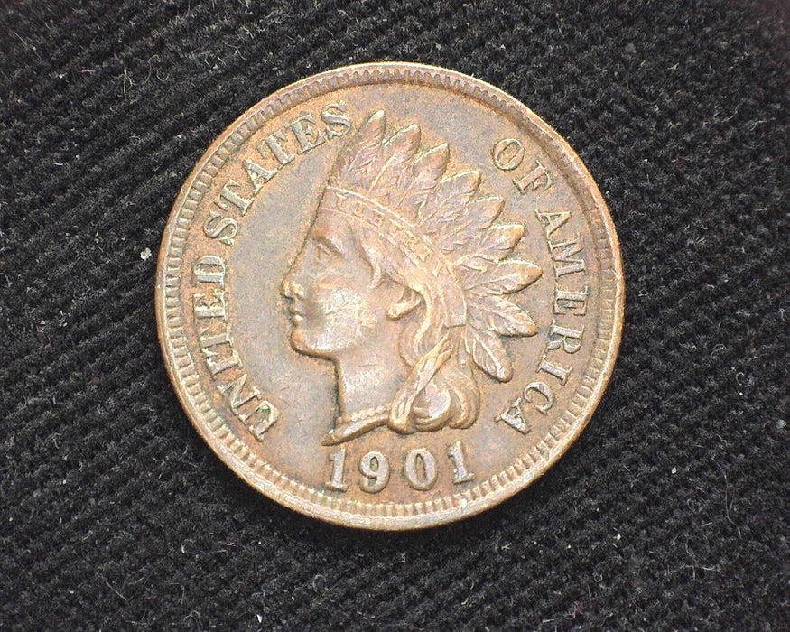 1901 Indian Head Penny/Cent XF - US Coin