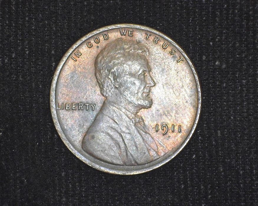 1911 Lincoln Wheat Cent Red & Brown BU - US Coin