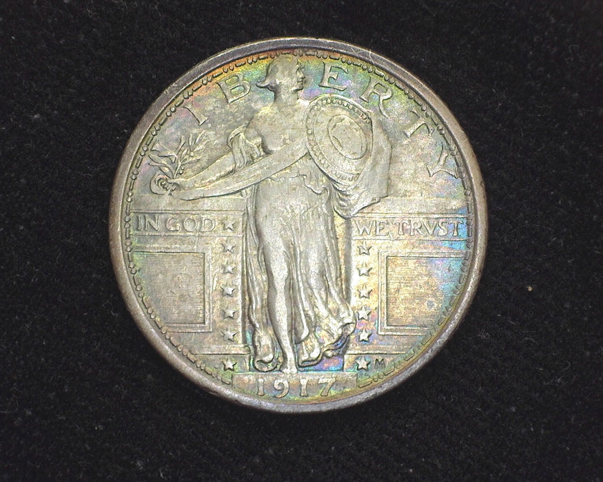 1917 Type 1 Standing Liberty Quarter XF - US Coin