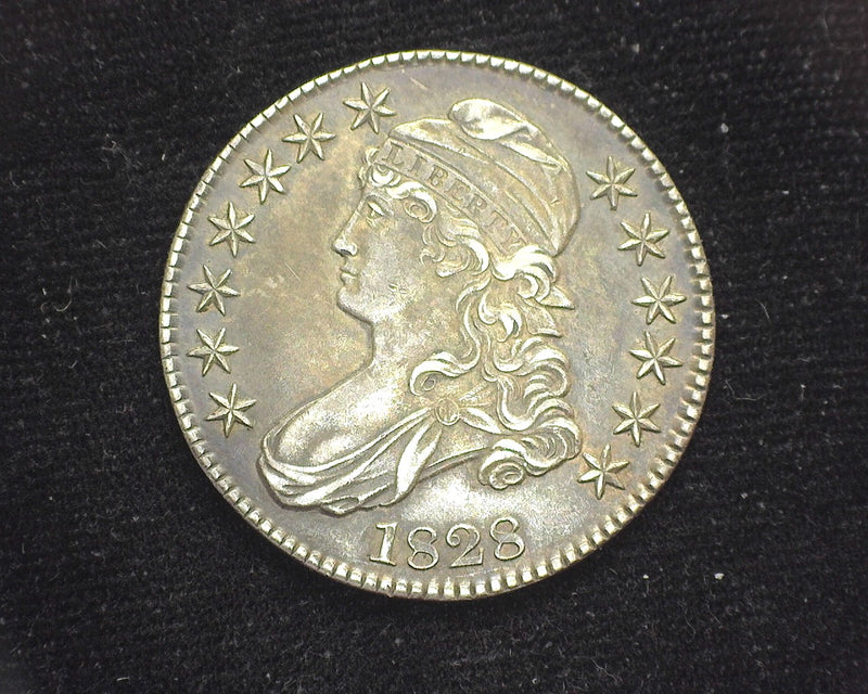 1828 Sq 2 LL Capped Bust Half Dollar XF-45 - US Coin