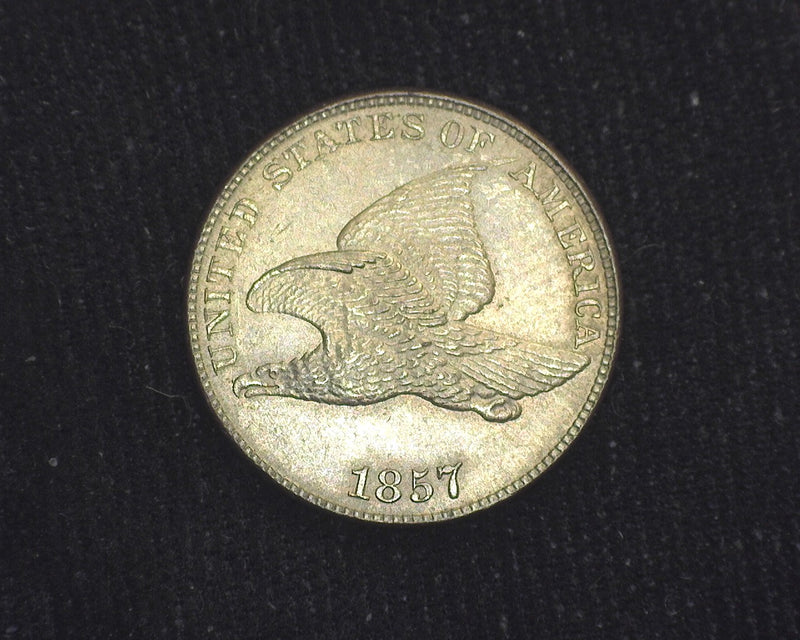 1857 Flying Eagle Older photo ANACS cert stating MS64/64. Full red original color double die obverse. A Beauty! BU 64Penny/Cent  - US Coin