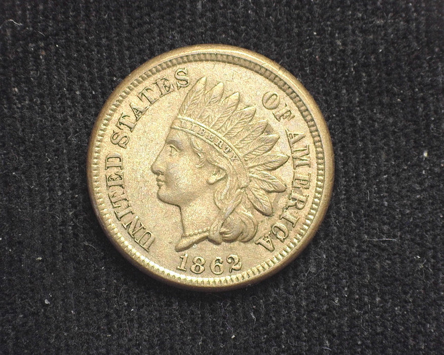 1862 Indian Head Penny/Cent AU-58 - US Coin