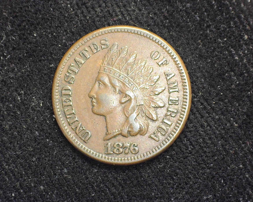 1876 Indian Head Penny/Cent XF - US Coin