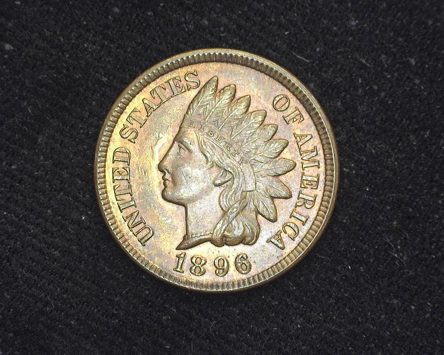 1896 Indian Head Penny/Cent Red & Brown. BU - US Coin