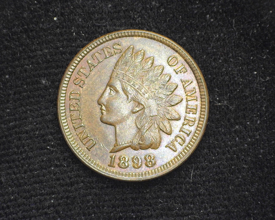 1898 Indian Head Penny/Cent Traces of red. BU - US Coin