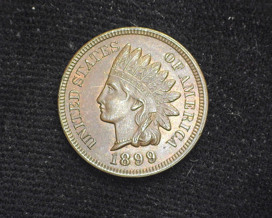 1899 Indian Head Penny/Cent Traces of red. BU - US Coin