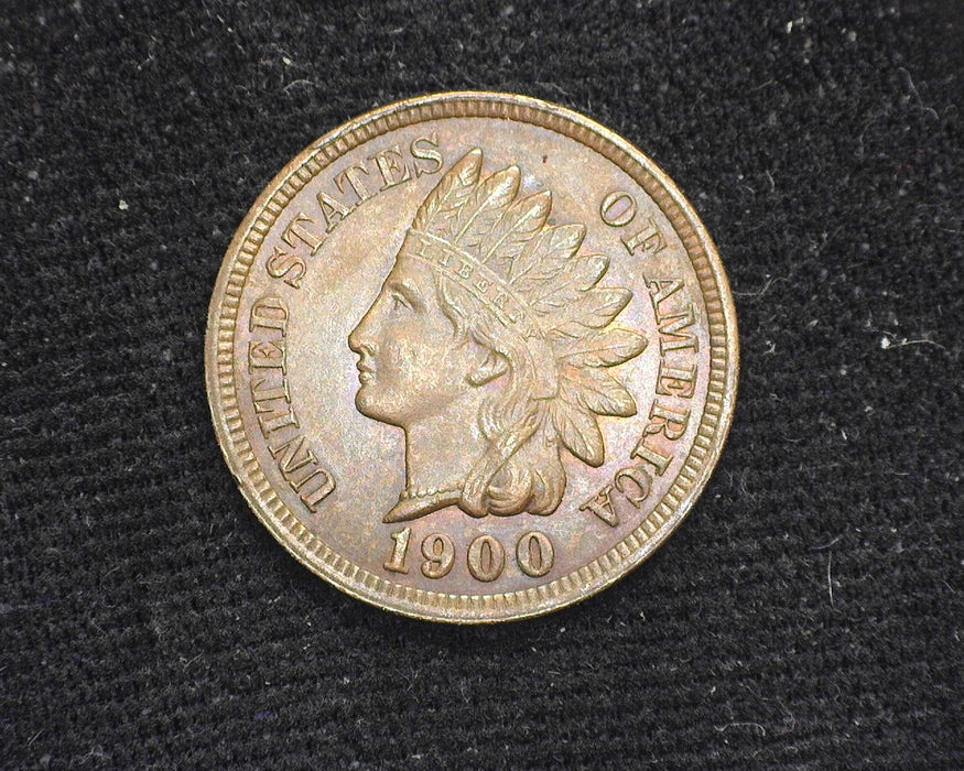 1900 Indian Head Penny/Cent Brown. UNC-60 - US Coin